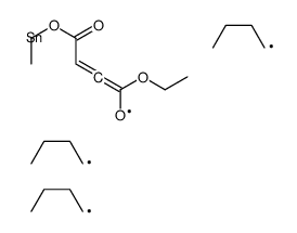 diethyl 2-tributylstannylbut-2-enedioate Structure