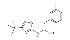 1-(3-Methylphenyl)-3-[4-(2-methyl-2-propanyl)-1,3-thiazol-2-yl]ur e Structure