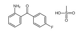 (2-aminophenyl)-(4-fluorophenyl)methanone,methanesulfonic acid结构式