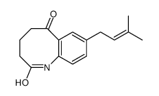 8-(3-methylbut-2-enyl)-1,3,4,5-tetrahydro-1-benzazocine-2,6-dione Structure