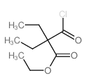 Butanoic acid,2-(chlorocarbonyl)-2-ethyl-, ethyl ester Structure