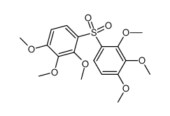 1,2,3-trimethoxy-4-[(2,3,4-trimethoxyphenyl)sulfonyl]benzene结构式