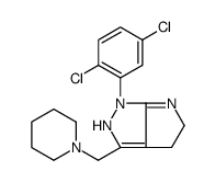 1-(2,5-dichlorophenyl)-3-(piperidin-1-ylmethyl)-4,5-dihydro-2H-pyrrolo[2,3-c]pyrazole结构式