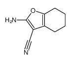 2-amino-4,5,6,7-tetrahydro-1-benzofuran-3-carbonitrile结构式