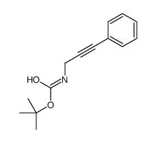(3-苯基丙-2-炔-1-基)氨基甲酸叔丁酯结构式