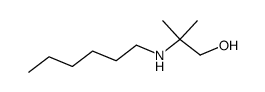 β-hexylamino-isobutyl alcohol结构式