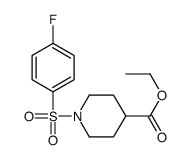 ethyl 1-(4-fluorophenyl)sulfonylpiperidine-4-carboxylate Structure