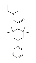 1-(N,N-Diethylglycyl)-4-phenyl-2,2,6,6-tetramethylpiperidine结构式