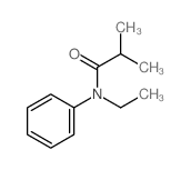 N-ethyl-2-methyl-N-phenyl-propanamide结构式