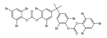 2,2-Bis[3,5-dibromo-4-[[[(2,4,6-tribromophenyl)oxy]carbonyl]oxy]phenyl]propane Structure