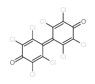 2,3,5,6-tetrachloro-4-(2,3,5,6-tetrachloro-4-oxo-1-cyclohexa-2,5-dienylidene)cyclohexa-2,5-dien-1-one Structure