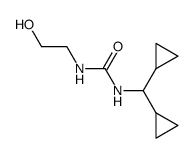 N-(dicyclopropylmethyl) N'-(β-hydroxy ethyl) urea Structure