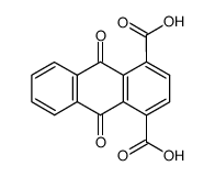 9,10-dioxo-9,10-dihydro-1,4-anthracene dicarboxylic acid结构式