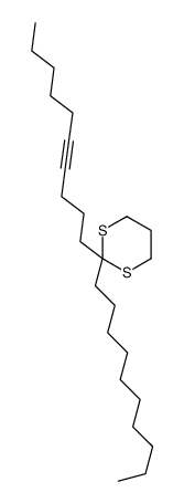 2-decyl-2-dec-4-ynyl-1,3-dithiane结构式