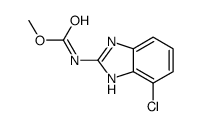 methyl N-(4-chloro-1H-benzimidazol-2-yl)carbamate Structure