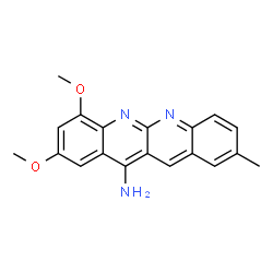 Dibenzo[b,g][1,8]naphthyridin-11-amine, 7,9-dimethoxy-2-methyl- (9CI) Structure