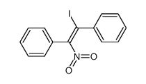 (E)-1-Iodo-2-nitro-1,2-diphenylethene Structure