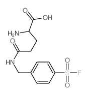 L-Glutamine,N-[[4-(fluorosulfonyl)phenyl]methyl]- Structure