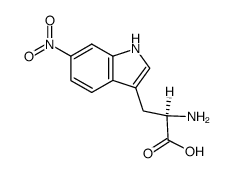 6-nitro-D-tryptophan Structure