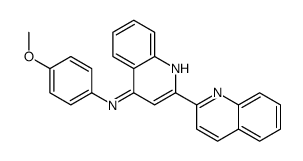 N-(4-methoxyphenyl)-2-quinolin-2-ylquinolin-4-amine Structure