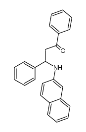 3-[2]naphthylamino-1,3-diphenyl-propan-1-one结构式