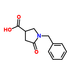 1-Benzyl-2-oxopyrrolidine-4-carboxylic acid structure
