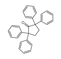 2,2,5,5-tetraphenyl-cyclopentanone Structure