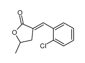 3-[(2-chlorophenyl)methylidene]-5-methyloxolan-2-one Structure