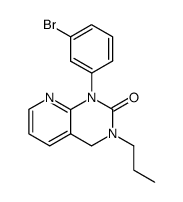 1-(3-bromo-phenyl)-3-propyl-3,4-dihydro-1H-pyrido[2,3-d]pyrimidin-2-one Structure