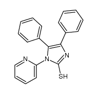 4,5-diphenyl-1-pyridin-2-yl-1,3-dihydro-imidazole-2-thione结构式
