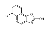 6-chloro-3H-[1,3]oxazolo[4,5-c]quinolin-2-one Structure