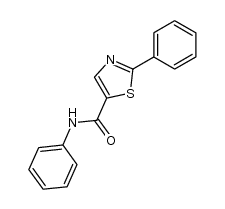 2-phenyl-1,3-thiazole-5-carboxanilide结构式