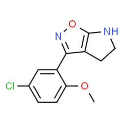 4H-Pyrrolo[3,2-d]isoxazole,3-(5-chloro-2-methoxyphenyl)-5,6-dihydro-(9CI) Structure