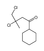 3,4-dichloro-1-cyclohexyl-3-methylbutan-1-one Structure