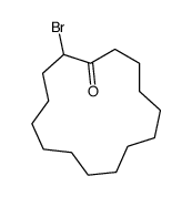 2-bromocyclopentadecan-1-one结构式