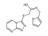 Acetamide, N-(2-thienylmethyl)-2-(1,2,4-triazolo[4,3-a]pyrimidin-3-ylthio)- (9CI) Structure