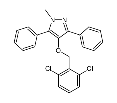 4-[(2,6-dichlorophenyl)methoxy]-1-methyl-3,5-diphenylpyrazole Structure