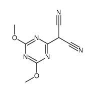 2-(4,6-dimethoxy-1,3,5-triazin-2-yl)propanedinitrile结构式