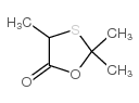 2,2,4-trimethyl-1,3-oxathiolan-5-one structure