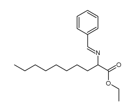 ethyl 2-(benzylideneamino)decanoate结构式