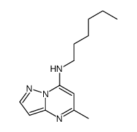 N-hexyl-5-methylpyrazolo[1,5-a]pyrimidin-7-amine结构式