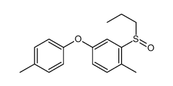 1-methyl-4-(4-methylphenoxy)-2-propylsulfinylbenzene Structure