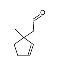 2-(1-methylcyclopent-2-en-1-yl)acetaldehyde结构式