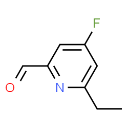 2-Pyridinecarboxaldehyde, 6-ethyl-4-fluoro- (9CI) structure