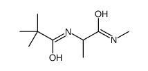 2,2-dimethyl-N-[1-(methylamino)-1-oxopropan-2-yl]propanamide结构式