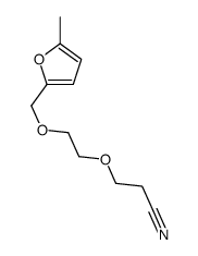 3-[2-[(5-methylfuran-2-yl)methoxy]ethoxy]propanenitrile结构式