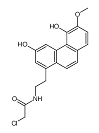 2-Chloro-N-[2-(3,5-dihydroxy-6-methoxy-phenanthren-1-yl)-ethyl]-acetamide Structure