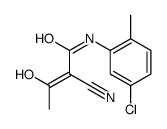 N-(5-chloro-2-methylphenyl)-2-cyano-3-hydroxybut-2-enamide Structure