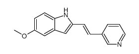 1-(5-methoxy-2-indolyl)-2-(3-pyridyl)ethylene Structure