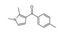 (1,2-dimethylpyrrol-3-yl)-(4-methylphenyl)methanone结构式